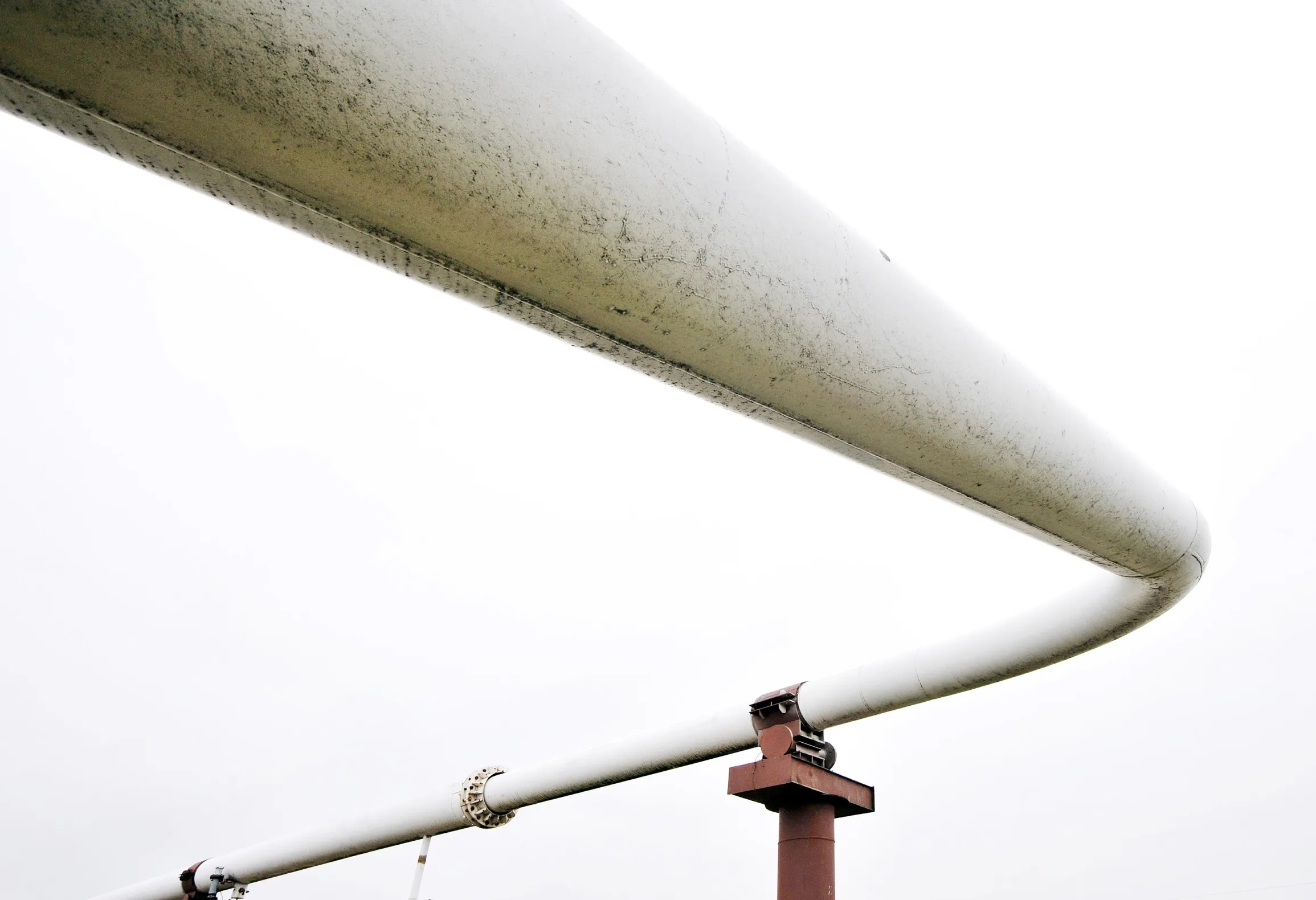 A section of the Druzhba crude oil pipeline near Styri, Ukraine.