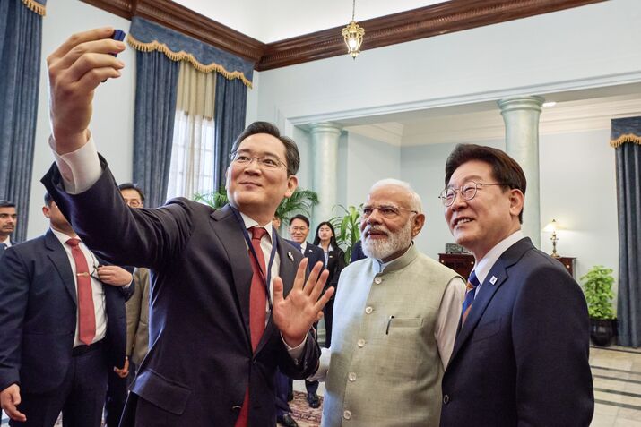 South Korean president Lee Jae Myung visit India, New Delhi - 20 Apr 2026