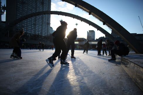 Nathan Phillips Square is now open for skating, as are all the city's outdoor rinks.