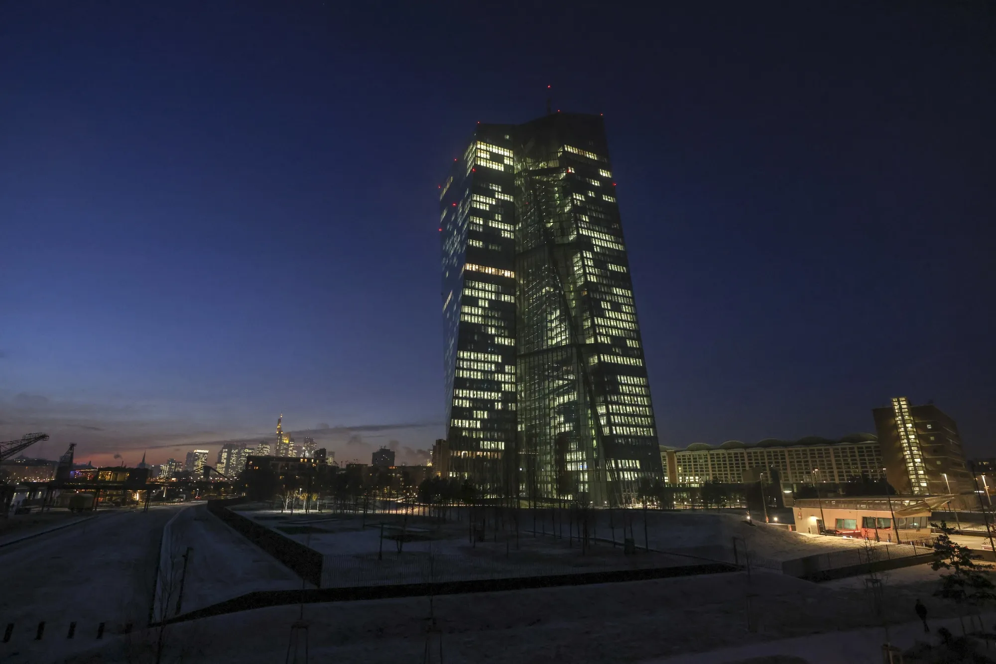The European Central Bank&nbsp;headquarters in Frankfurt, Germany.