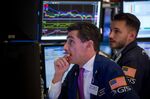 Trading On The Floor Of The NYSE As U.S. Stocks Heading for Sixth Straight Down Day
