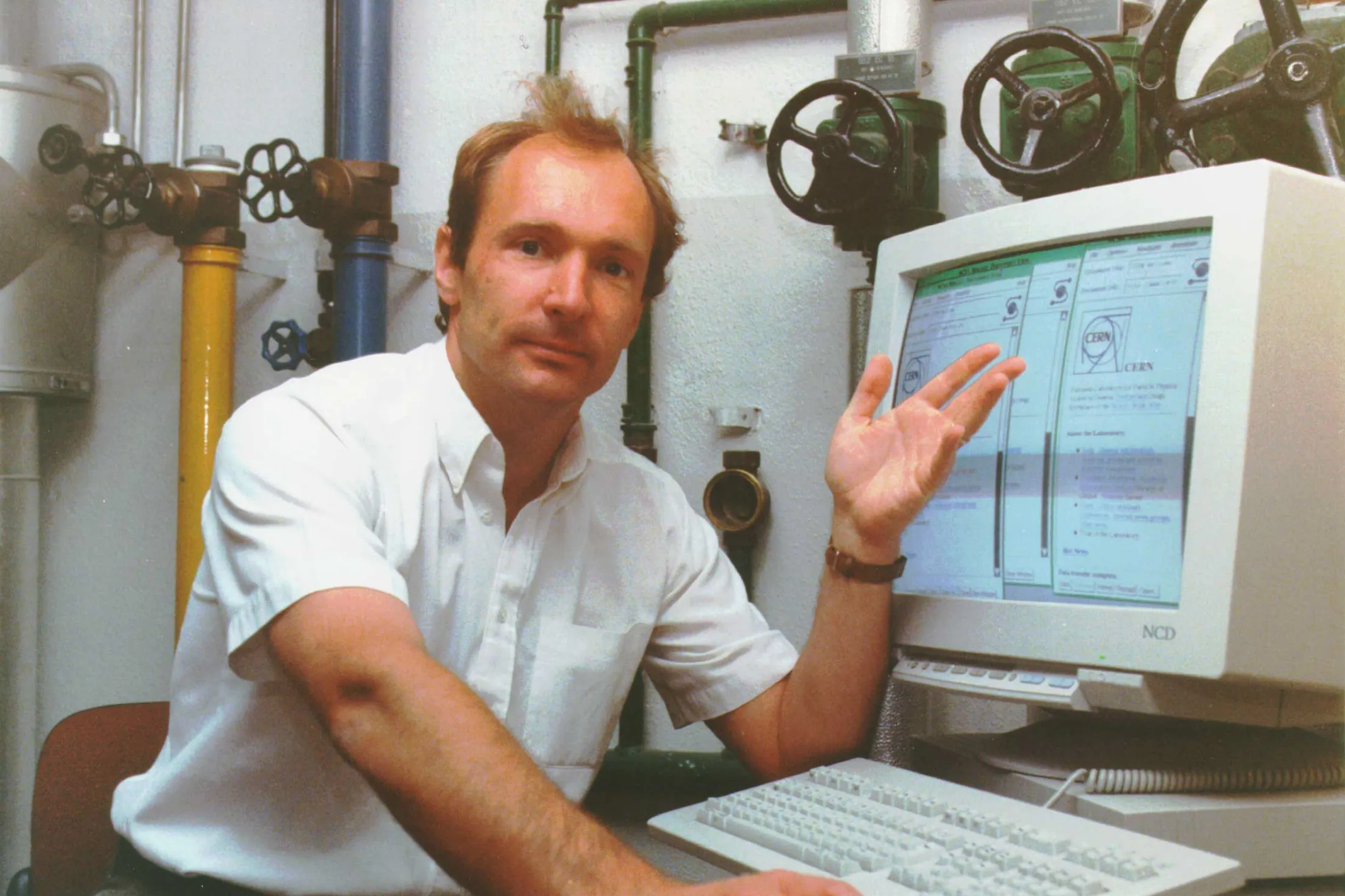 Tim Berners-Lee, the inventor of the World Wide Web.