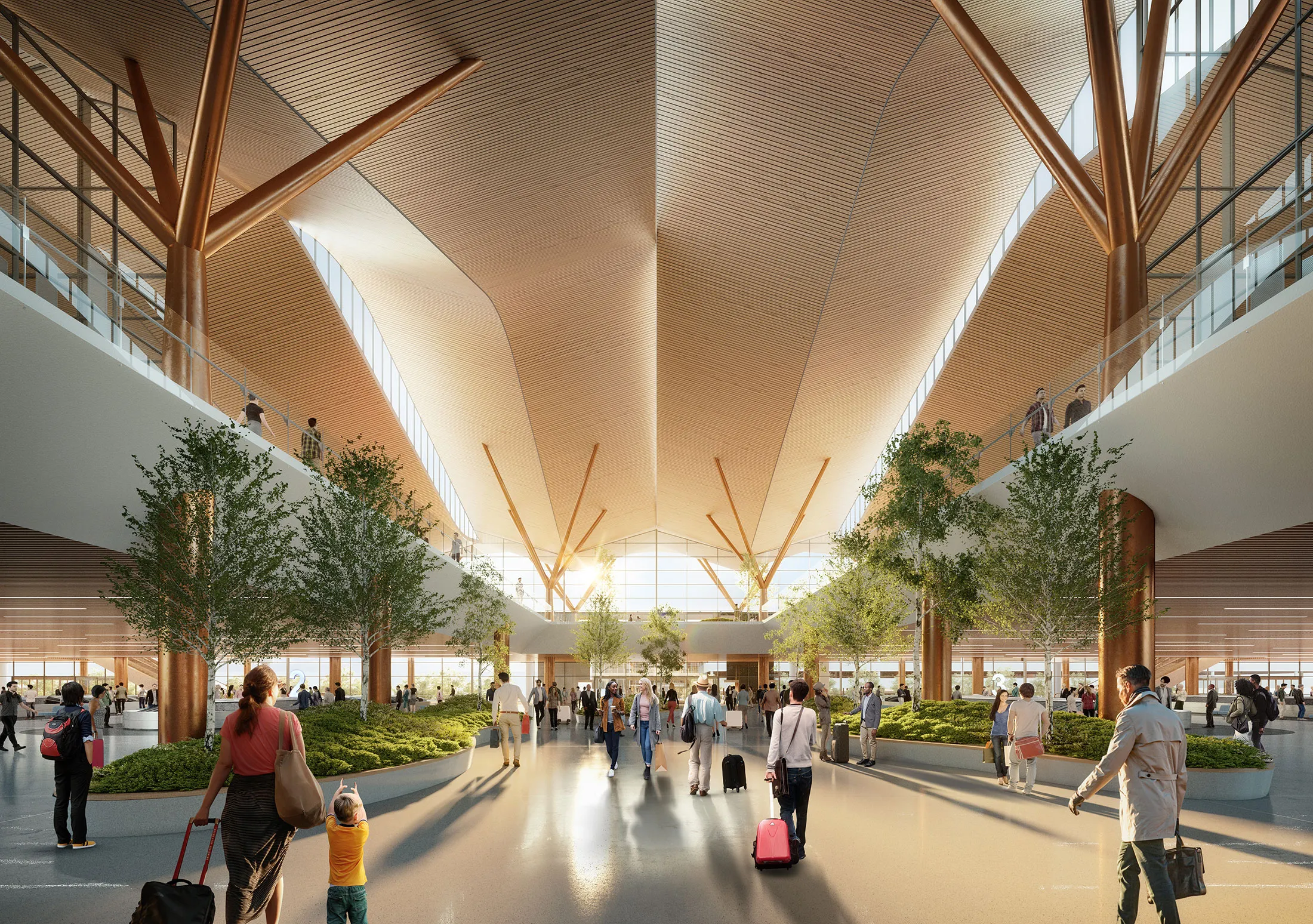 A rendering&nbsp;of the new terminal&nbsp;slated to open at Pittsburgh International Airport (PIT) in&nbsp;2025.
