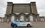 A Ford Argo AI test vehicle in Detroit, Michigan in July&nbsp;2019.