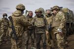Volodymyr Zelenskyy visits troops&nbsp;in the Donbas region, Ukraine, on&nbsp;April 8.