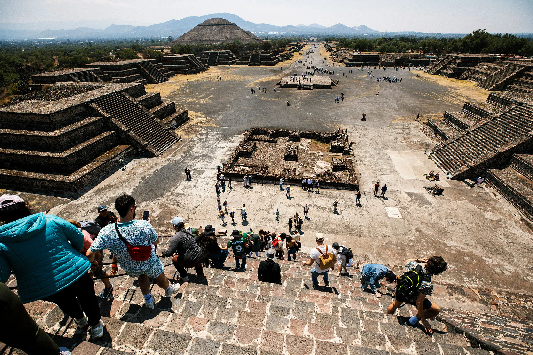 The Pyramid of the Moon at&nbsp;Teotihuacán.