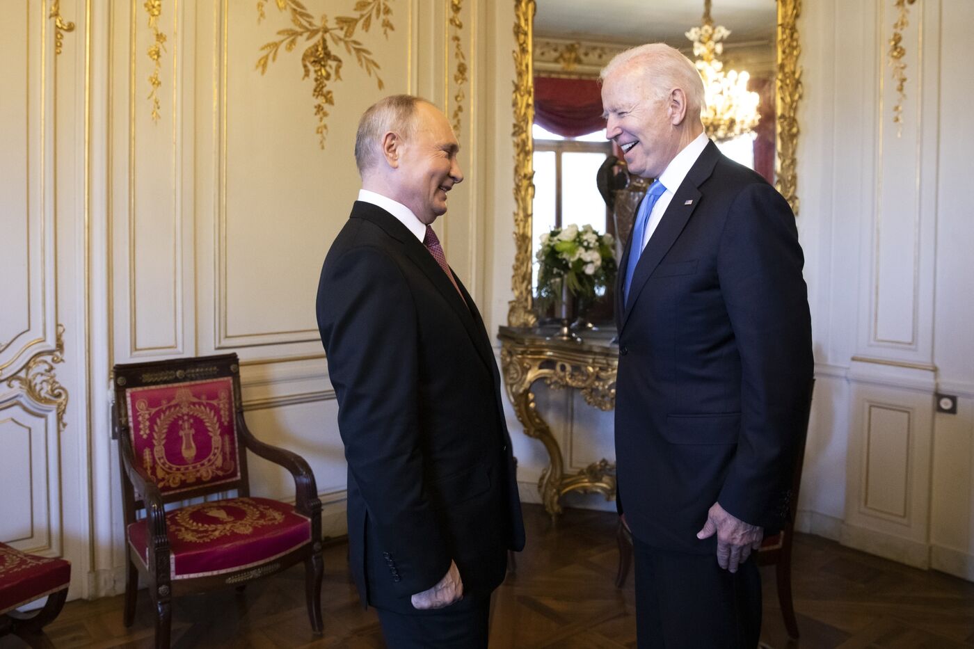 Vladimir Putin and Joe Biden met in Geneva, Switzerland, on June 16, 2021. 