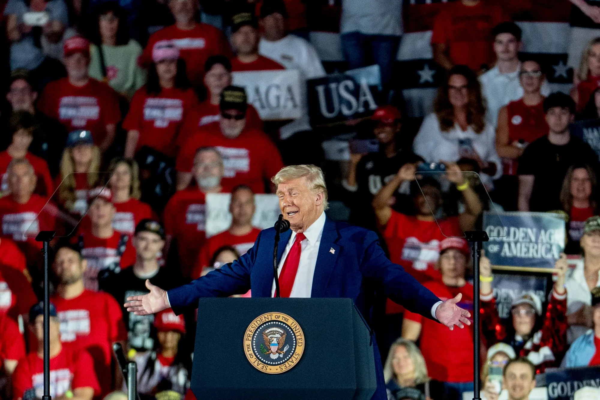 Trump Blames Biden for Bad News But It’s His Tariff Economy - Bloomberg
