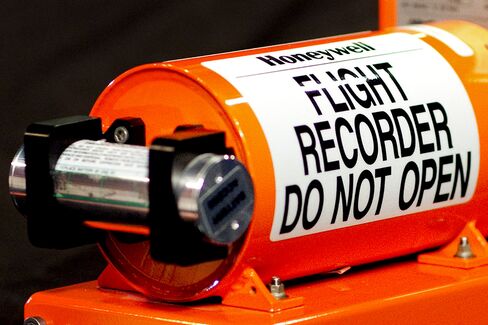 A "black box" flight recorder.