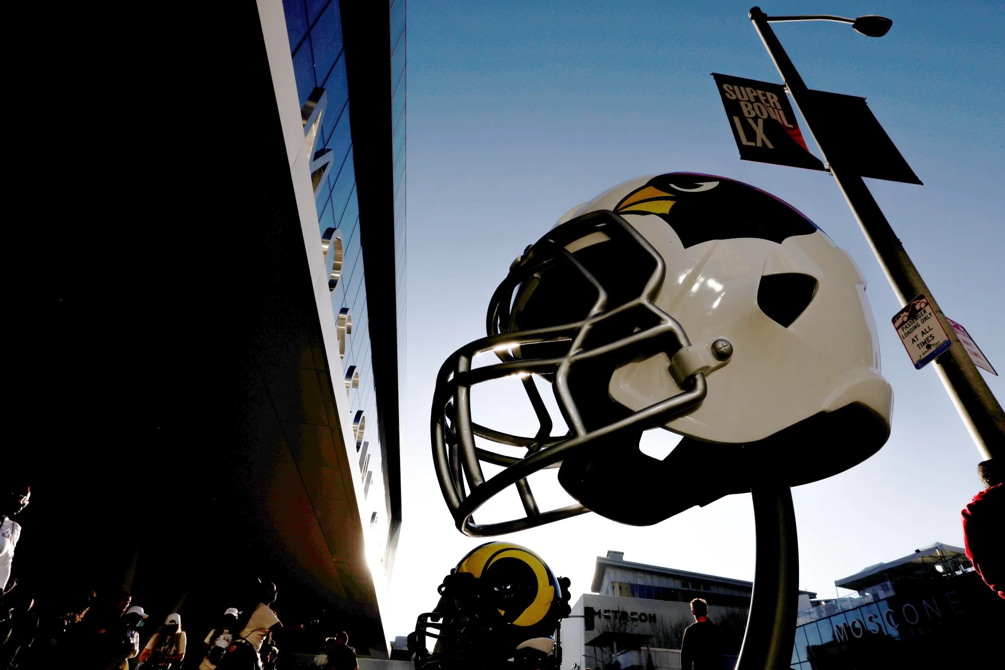 Fans walk around the Fan Experience prior to Super Bowl LX at Moscone Center in San Francisco on Feb. 4.