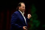 Marc Benioff, co-chief executive officer of Salesforce.com Inc.