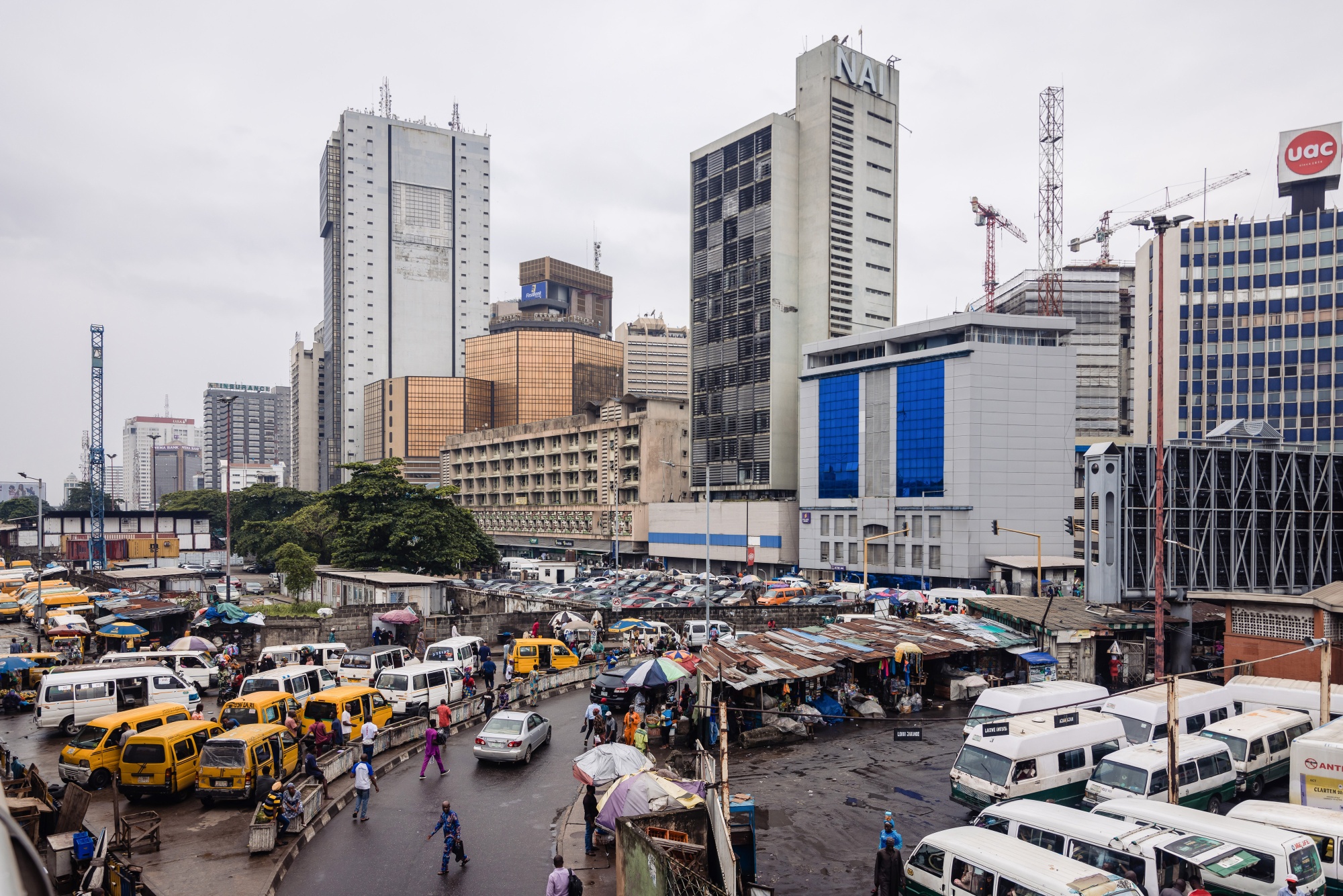 The Central Business District (CBD) of Lagos, Nigeria.