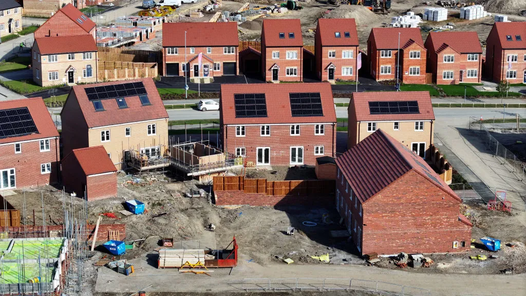 A construction site in Leeds.