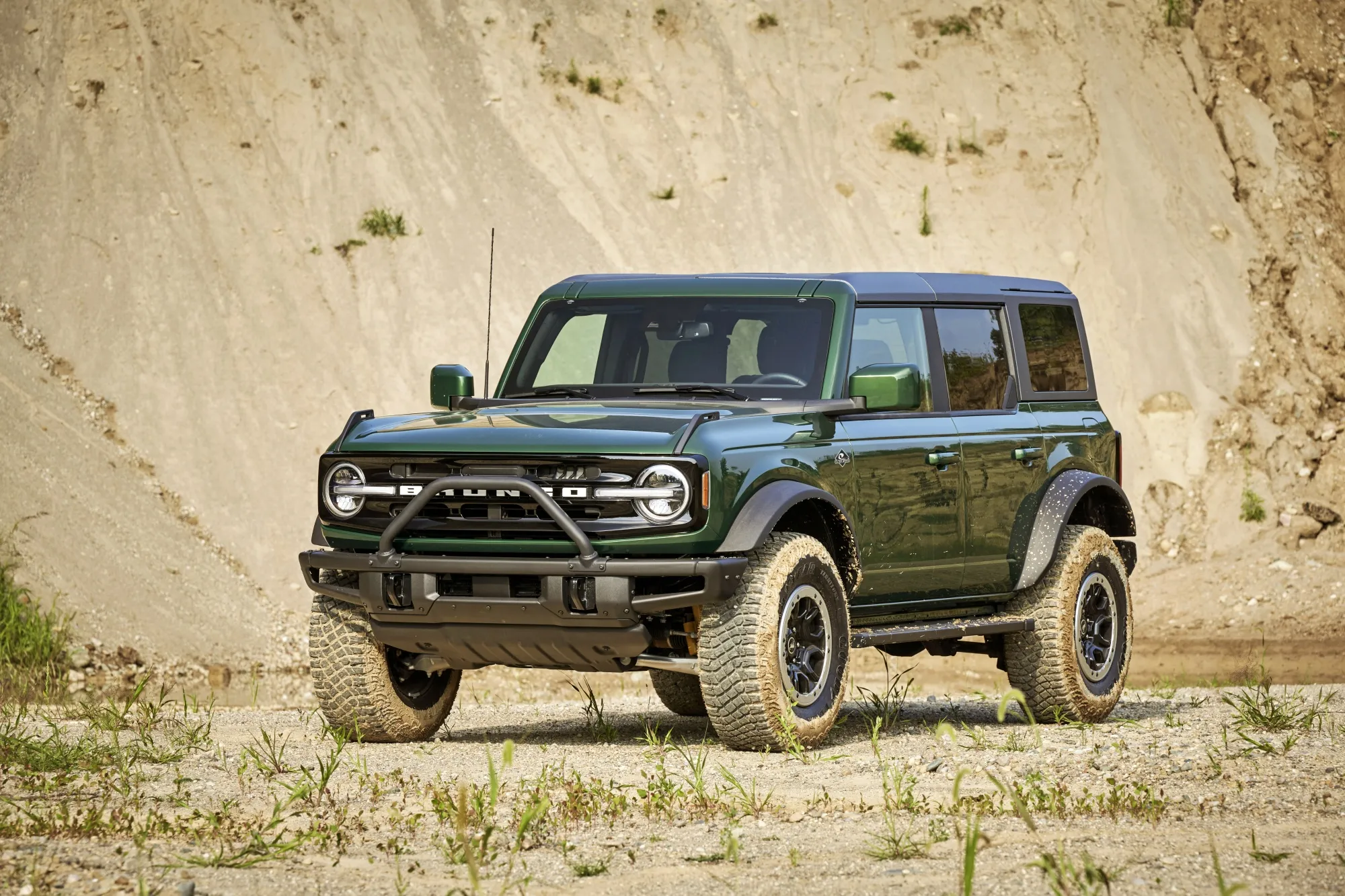 This photo provided by Ford shows the 2022 Ford Bronco.  After a 25-year hiatus, the Ford Bronco is back. (Courtesy of Ford Motor Co. via AP)