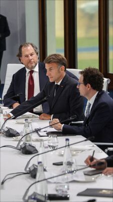 AI leaders including CEOs of OpenAI and Anthropic meet G7 leaders in France as US curbs unsettle allies.