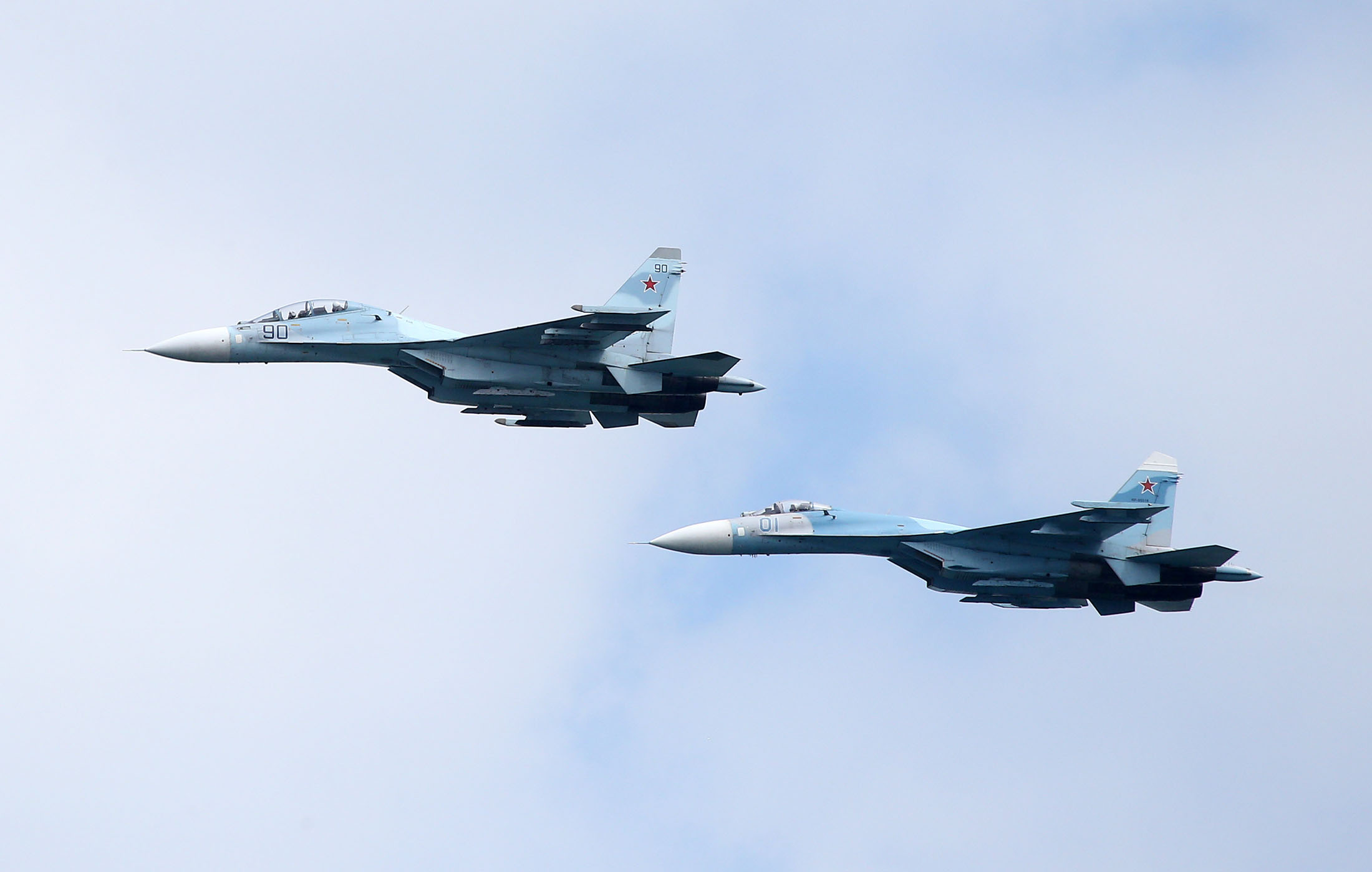 Russian Jets Intercept Two U.S. Bombers Over Black, Baltic Seas - Bloomberg