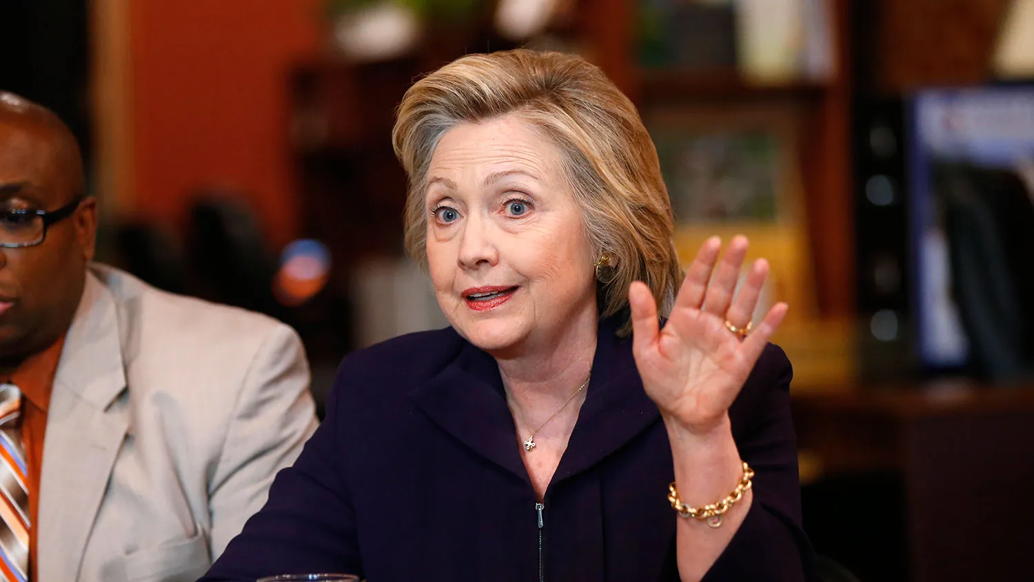 Democratic presidential candidate Hillary Clinton speaks in Williamson, West Virginia, on May 2, 2016.
