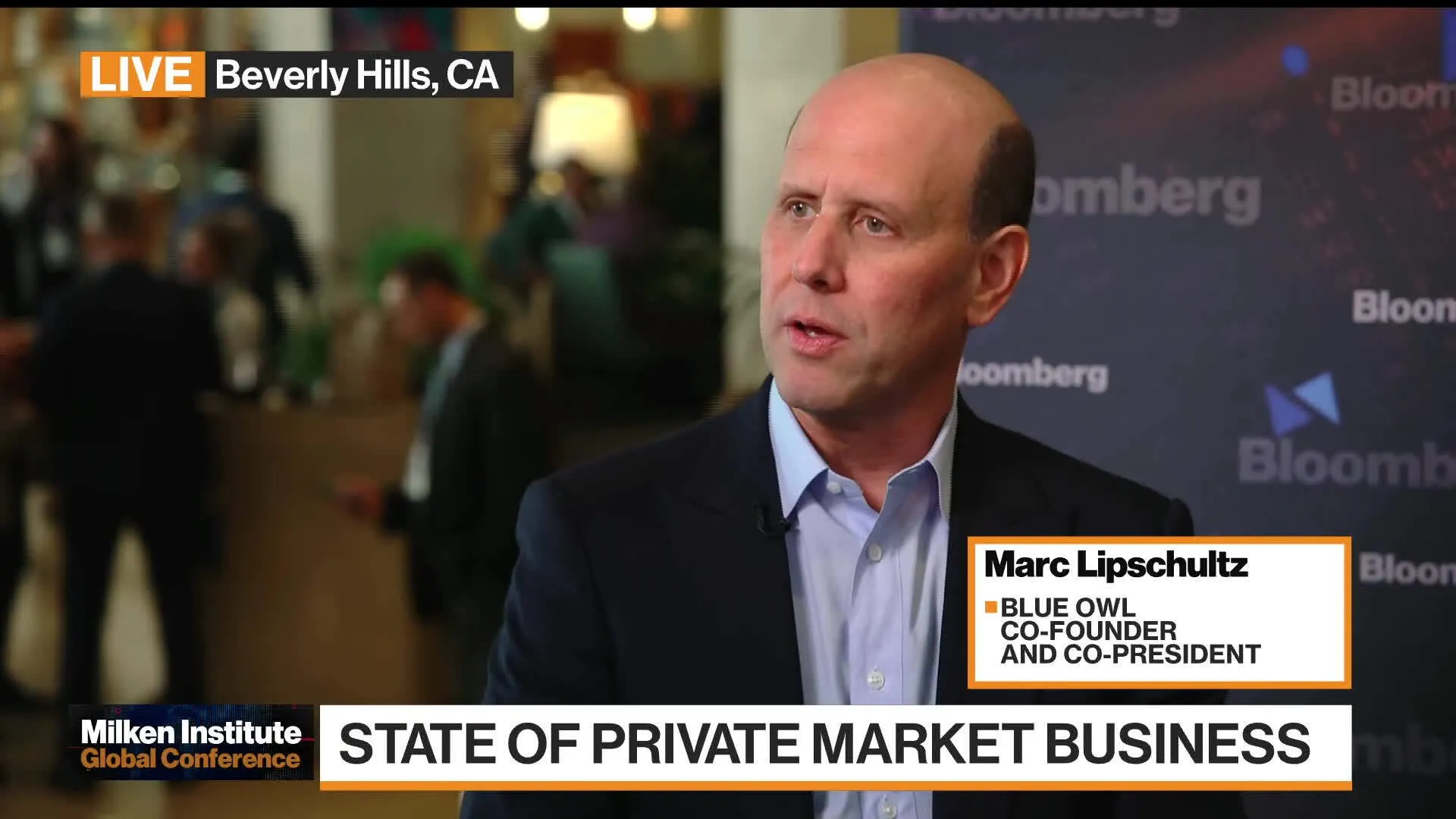 Watch Private Markets Stabilizing for Banks: Marc Lipschultz - Bloomberg