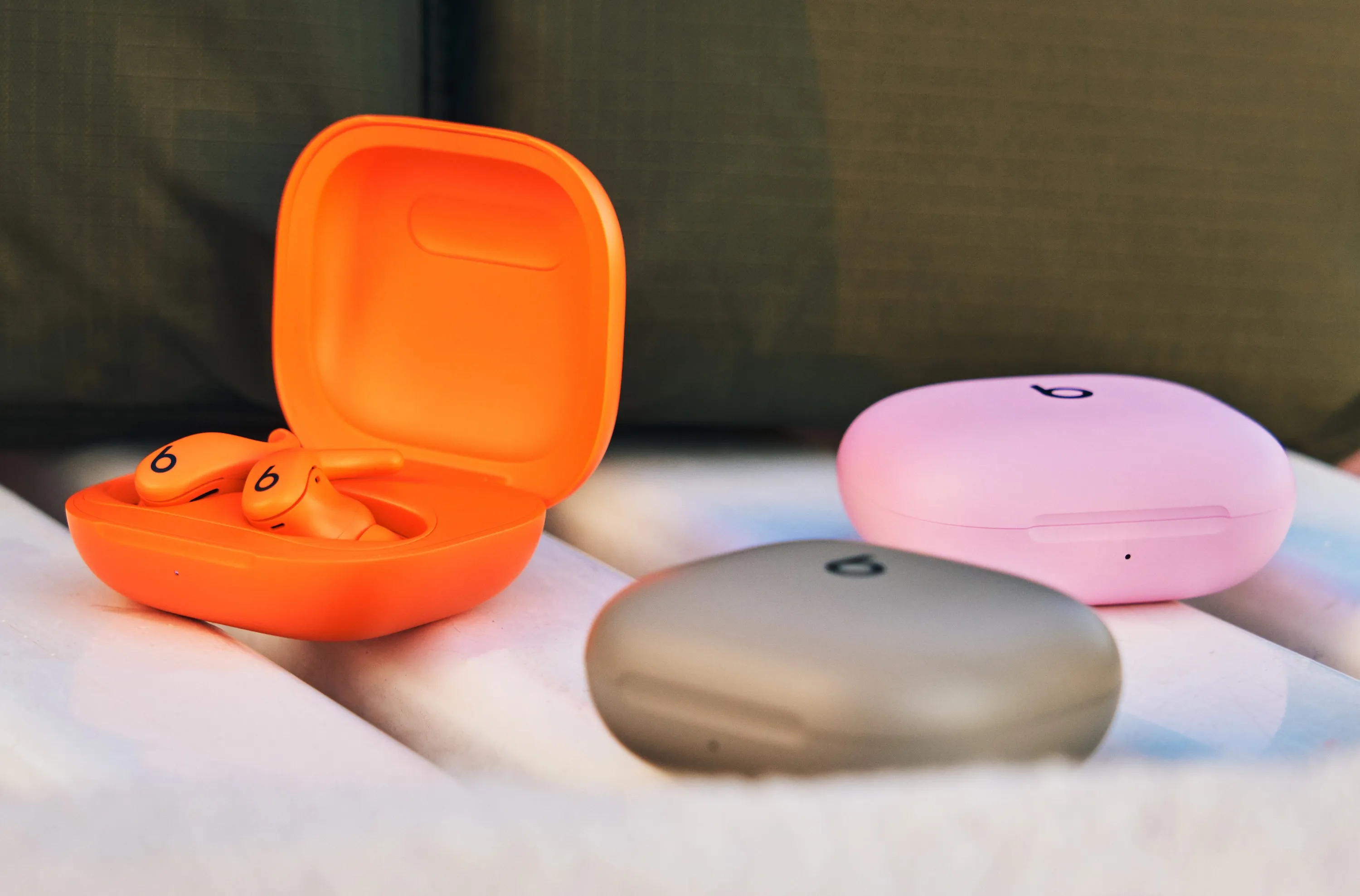 The Powerbeats Fit earbuds.