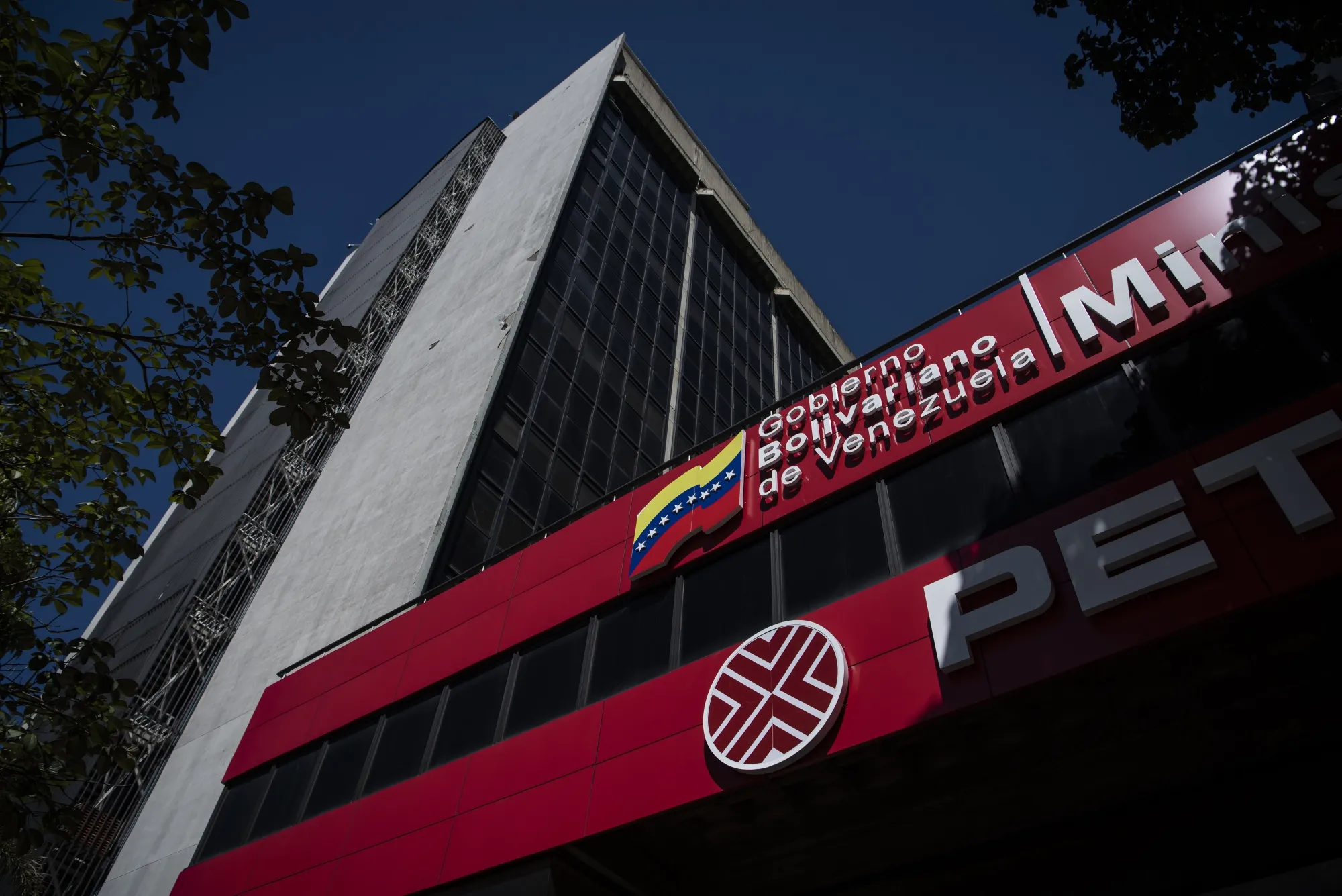 The Petroleos de Venezuela SA building in Caracas, Venezuela.