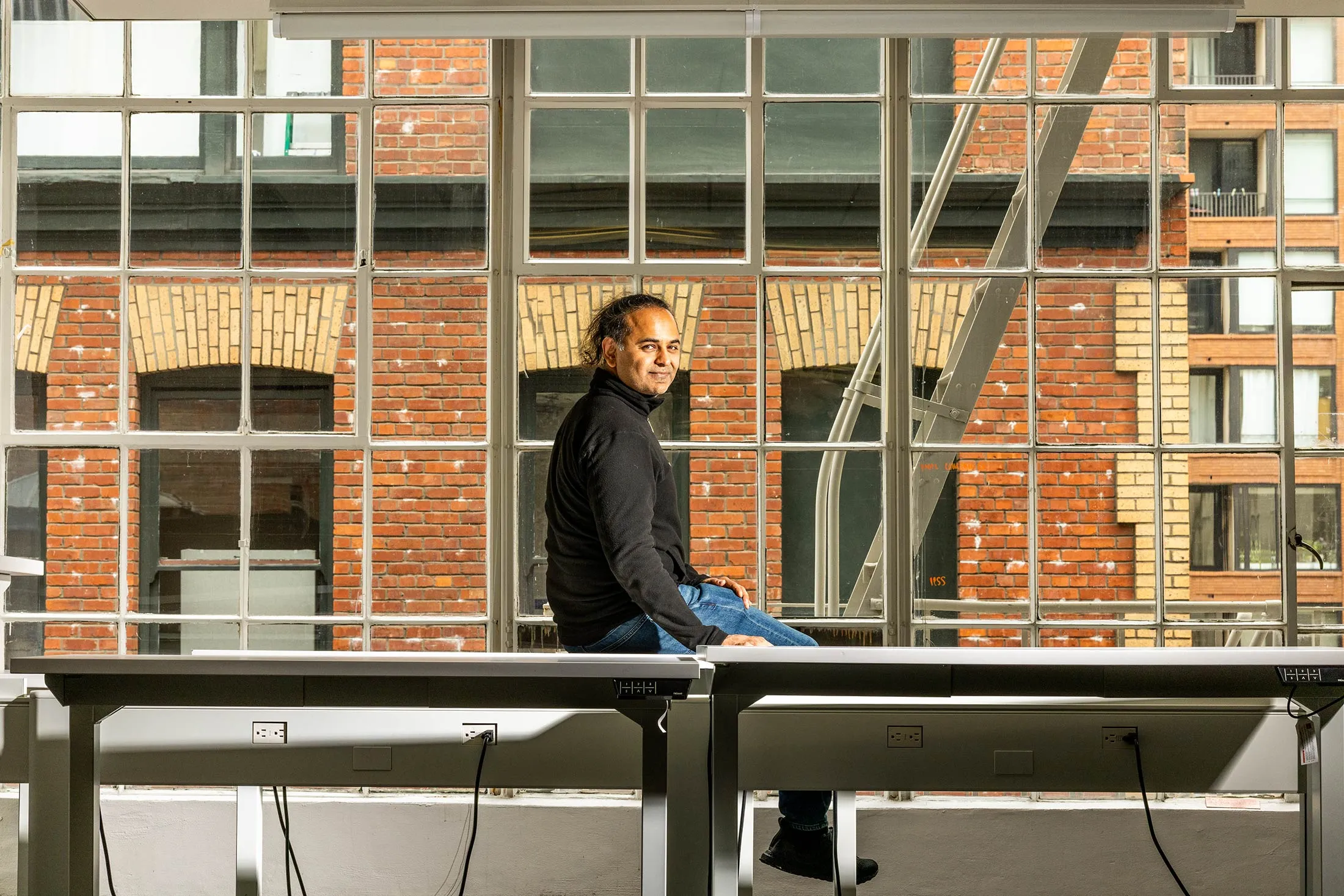 Vaswani at the San Francisco&nbsp;headquarters of his startup, Essential AI.