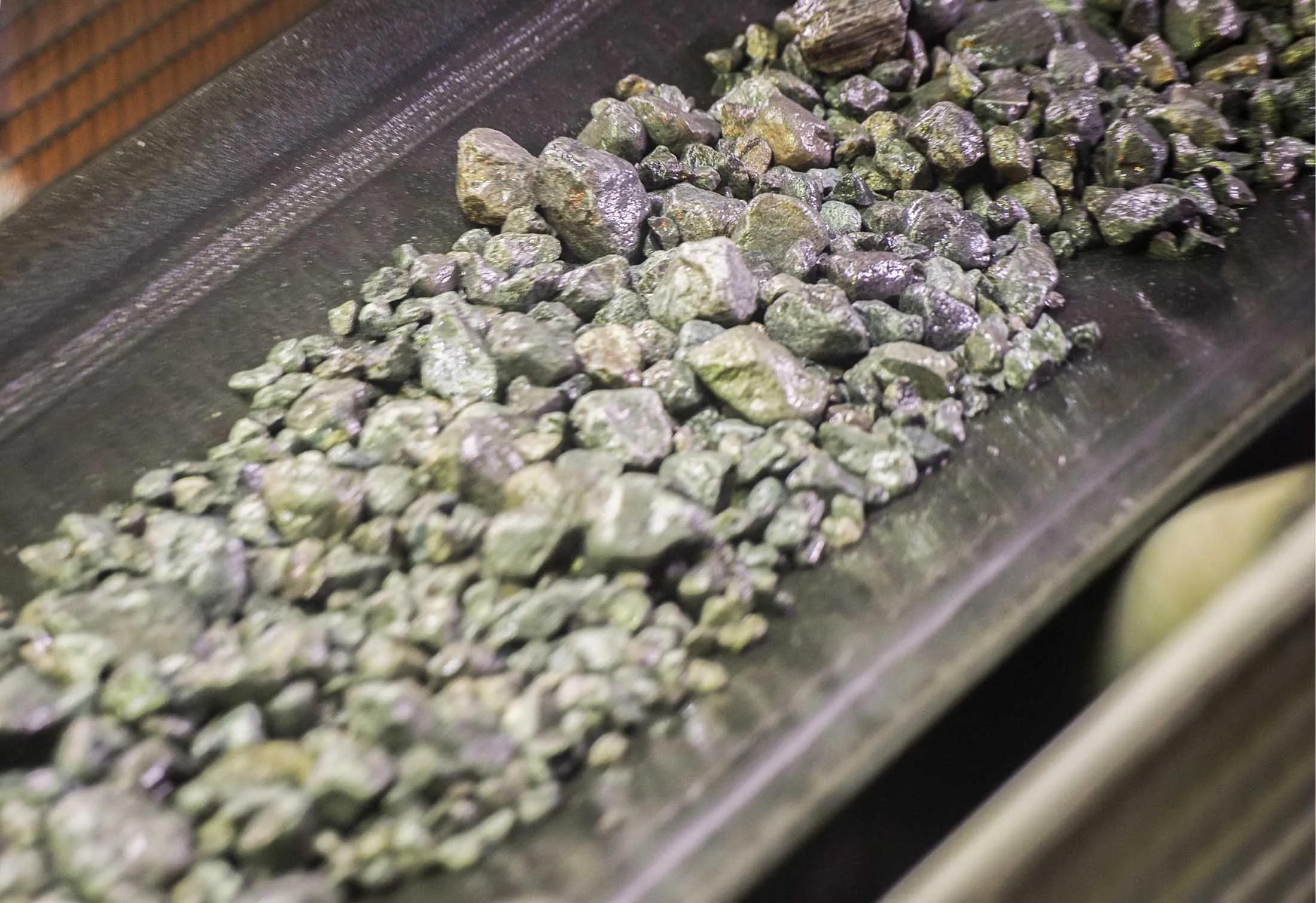 Ore at the Talnakh Enrichment Plant.
