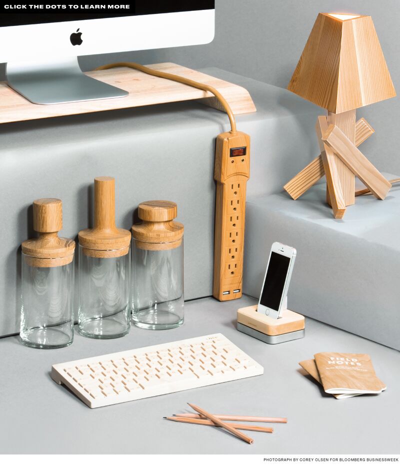 Wooden Desk Accessories For Your Worke Bloomberg Go With The Grain Desk Accessories Made Of Wood