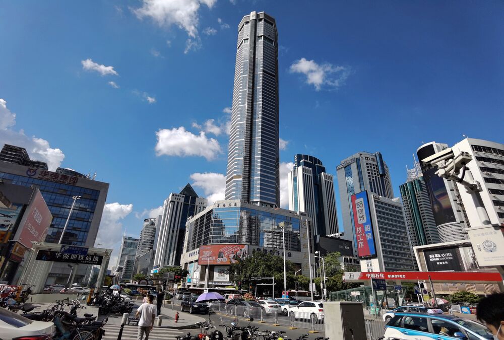 Shenzhen Skyscraper That Wobbled Prompts U S To Issue Warning To Americans Bloomberg