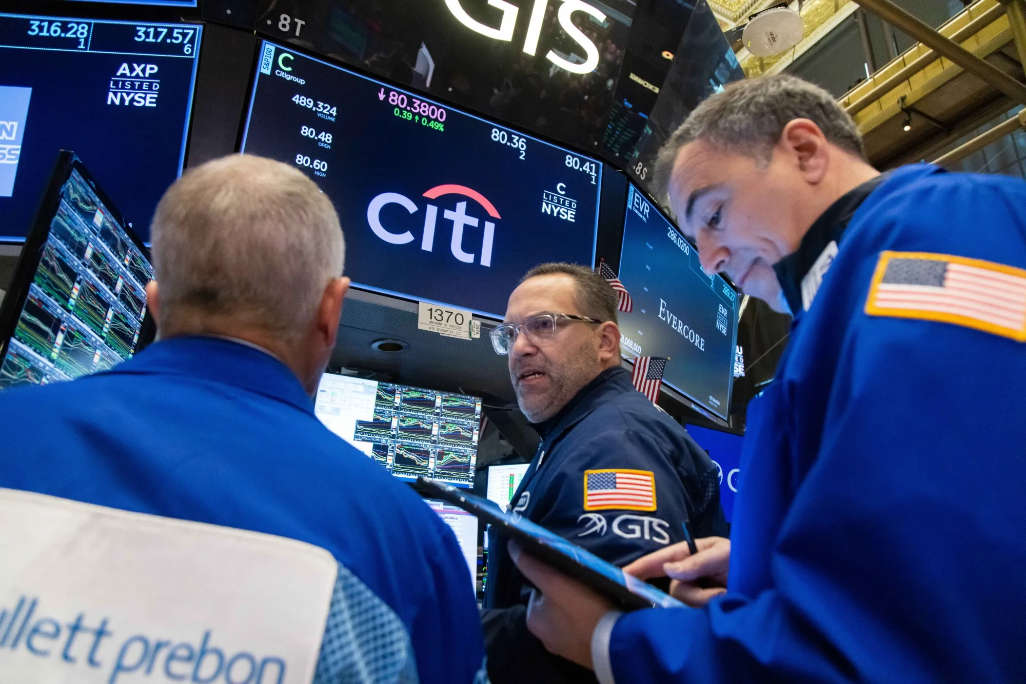 Nowhere to run but toward Wall St stocks.