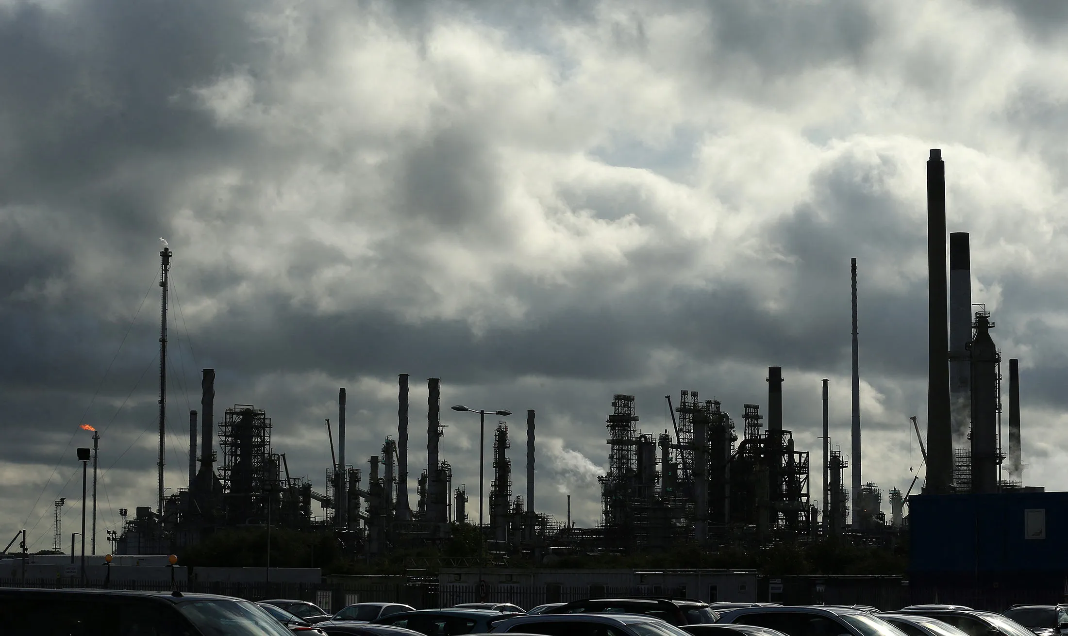 இங்கிலாந்தின் வடக்கு கில்லிங்ஹோமில் உள்ள லிண்ட்சே எண்ணெய் சுத்திகரிப்பு நிலையம்.