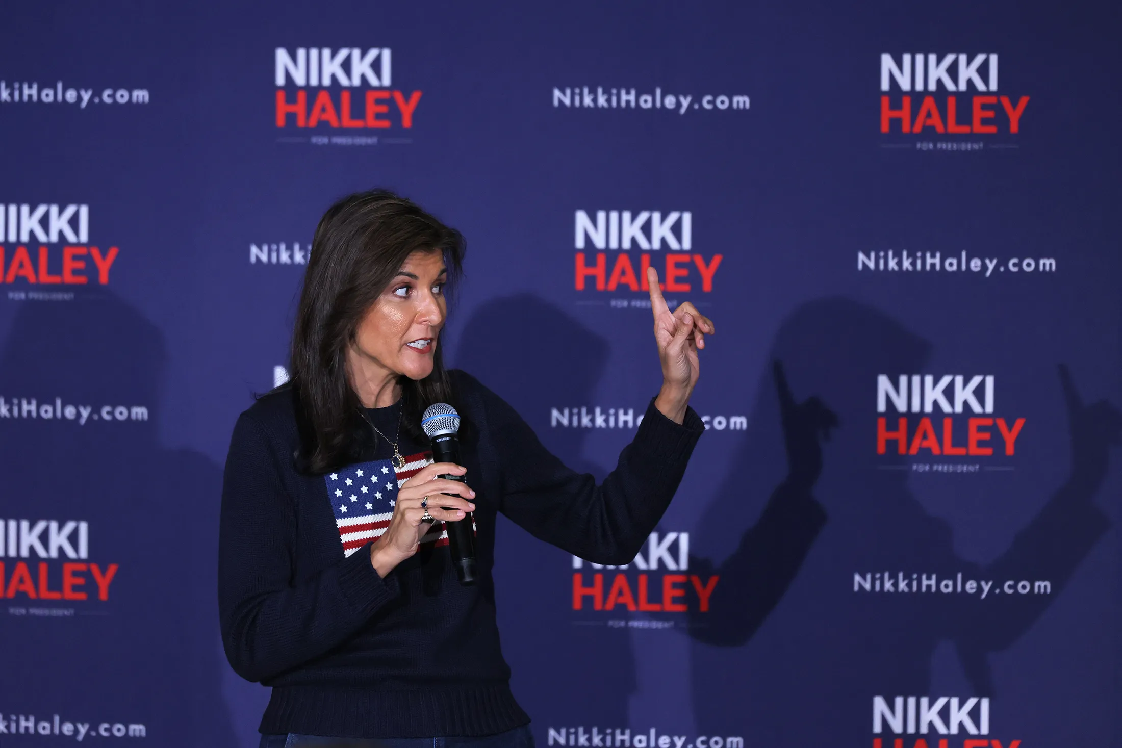 Nikki Haley in Rochester, New Hampshire, on Oct. 12.