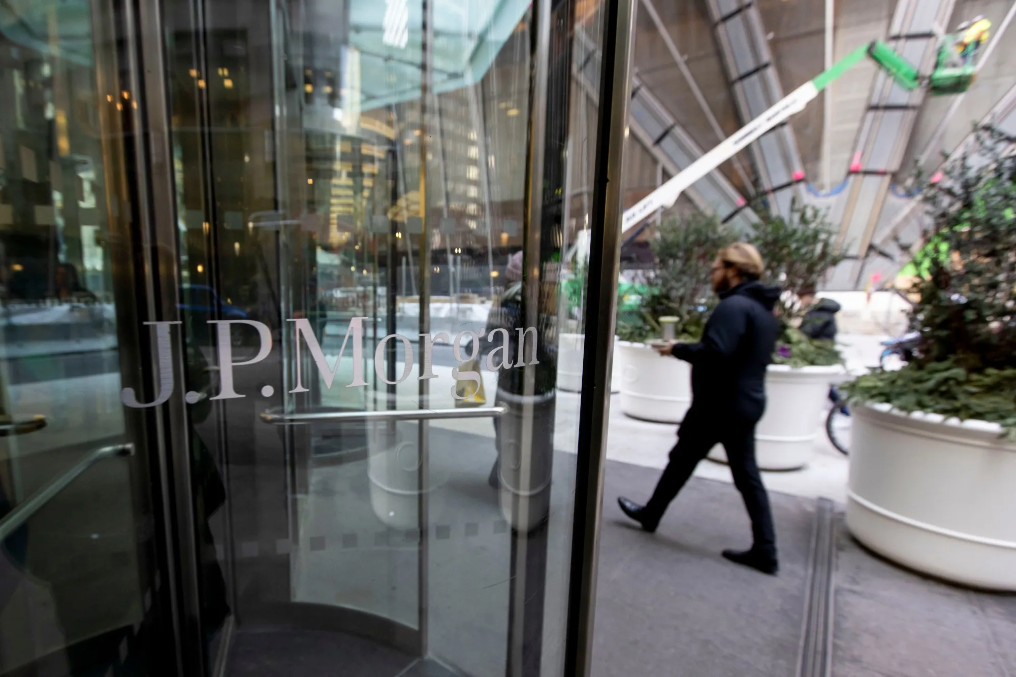 The JP Morgan Chase &amp; Co. headquarters in New York.