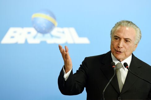 Actong Brazilian President Michel Temer on May 24.