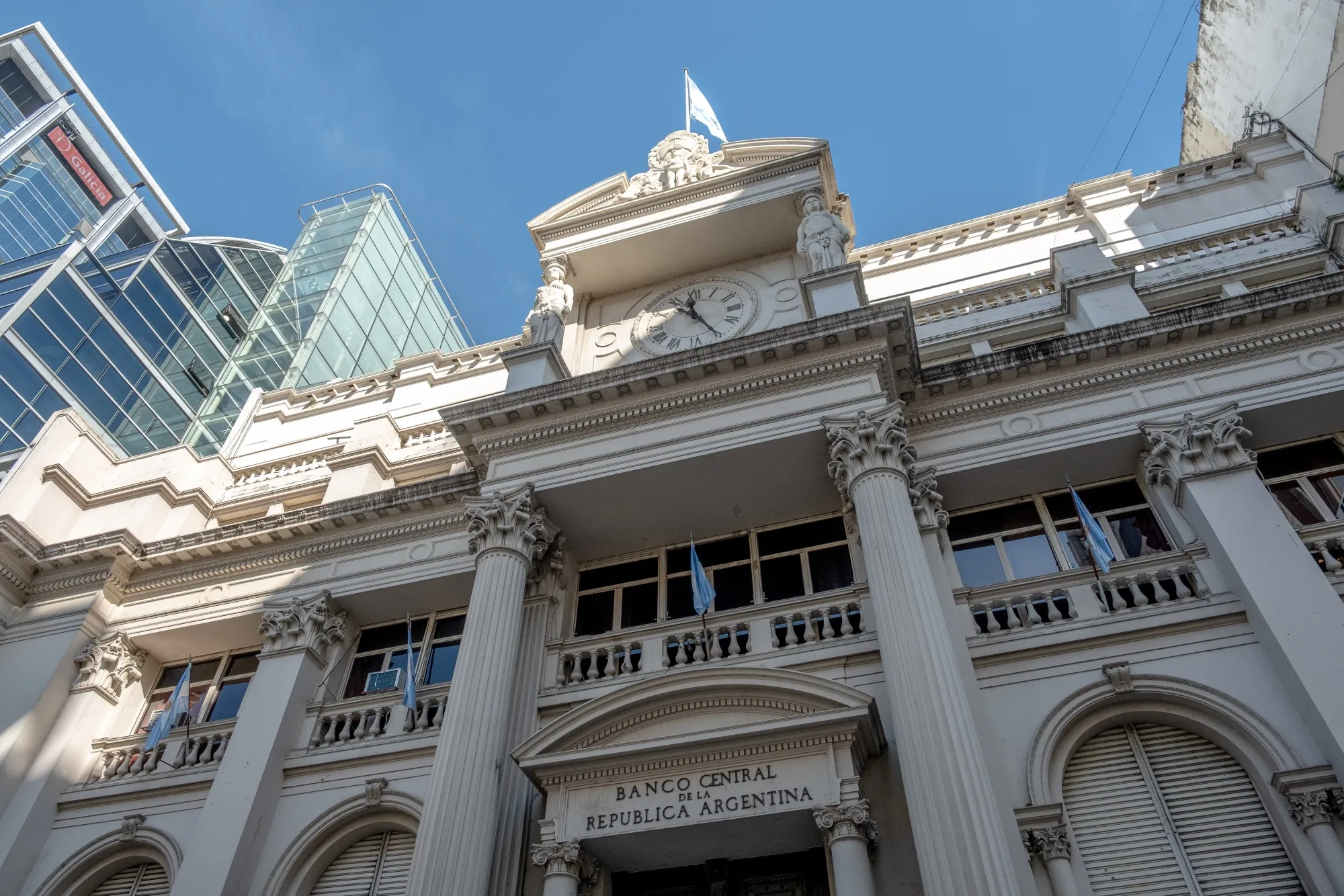 The Central Bank of Argentina in Buenos Aires.