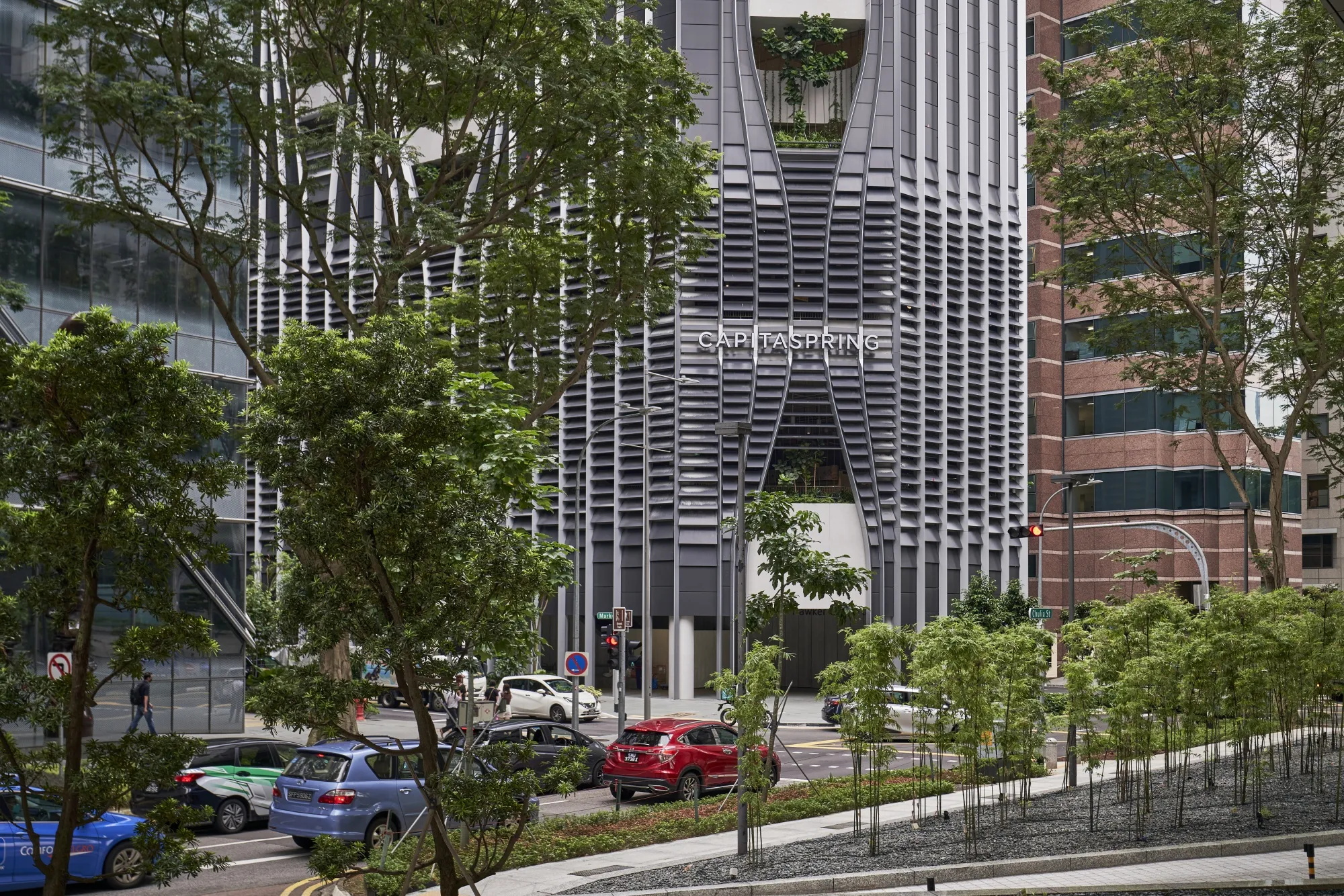 The CapitaSpring building in Singapore.