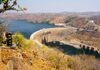 The Kariba hydroelectric dam on the Zambezi river.
