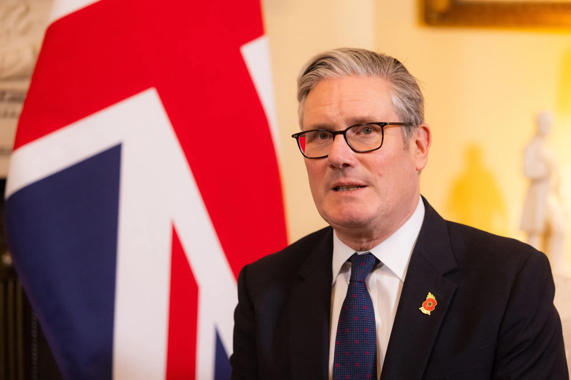 Keir Starmer pictured yesterday