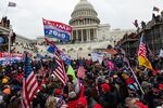 Trump supporters outside the U.S. Capitol building in Washington, D.C. on Jan. 6, 2021.