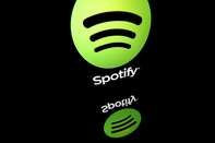 FRANCE-SWEDEN-ENTERTAINMENT-DIGITAL-MUSIC-SPOTIFY-LOGO