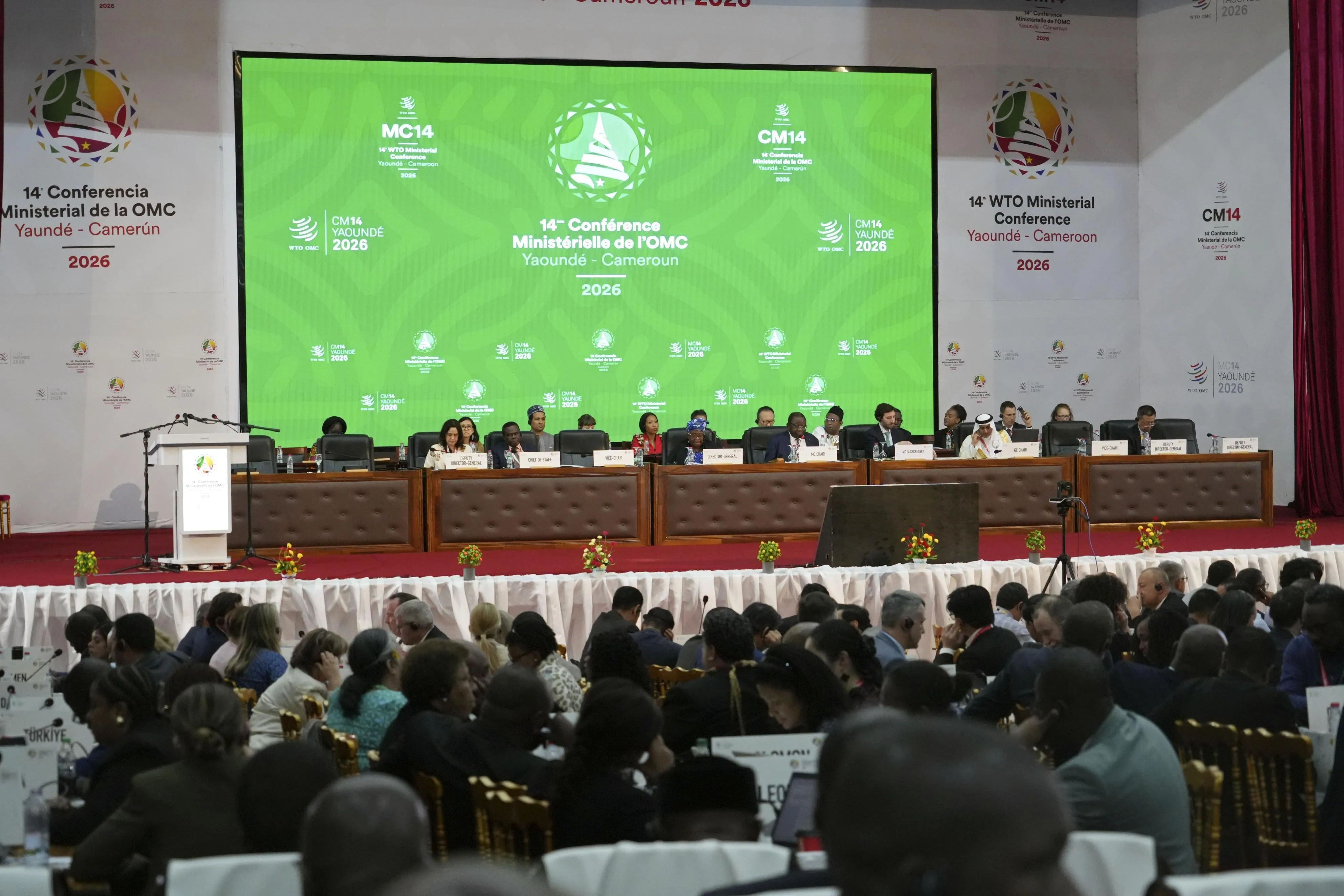 The WTO ministerial meeting in Yaounde, Cameroon, on March 30.