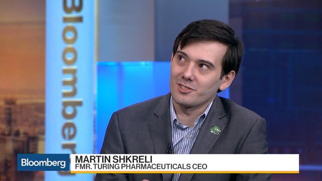 Martin Shkreli Says Of Course He D Raise Drug Price Again Bloomberg