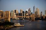 Views Of Manhattan As Trade Worry Drives U.S. Stocks Lower, Boosts Bonds