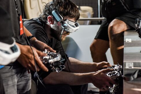 M0ke's headset receives real-time video from an on-board camera