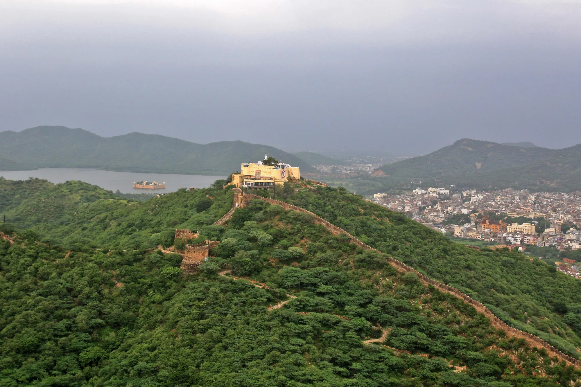The Aravalli Hills near Jaipur, India.