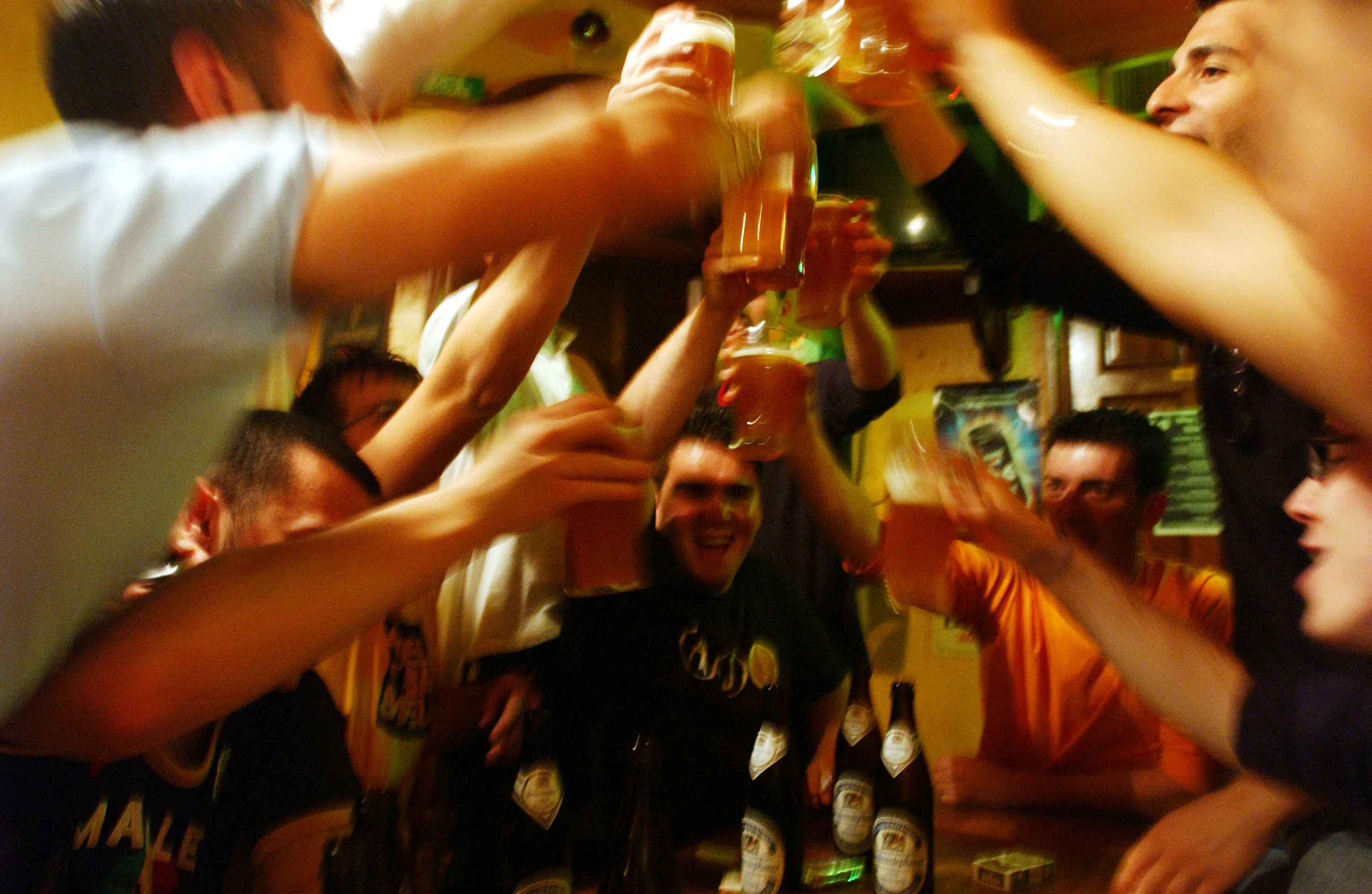 The party resumes.