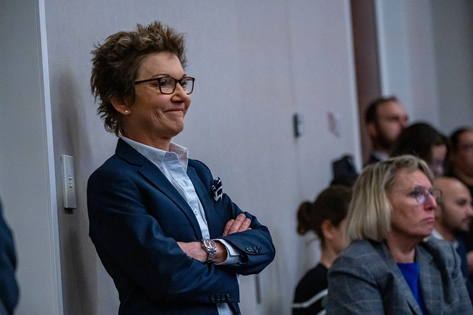 Mary Daly, president of the Federal Reserve Bank of San Francisco, during the Macroeconomics and Monetary Policy Conference at the Federal Reserve Bank of San Francisco in San Francisco, California, US, on Friday, March 29, 2024.&nbsp;