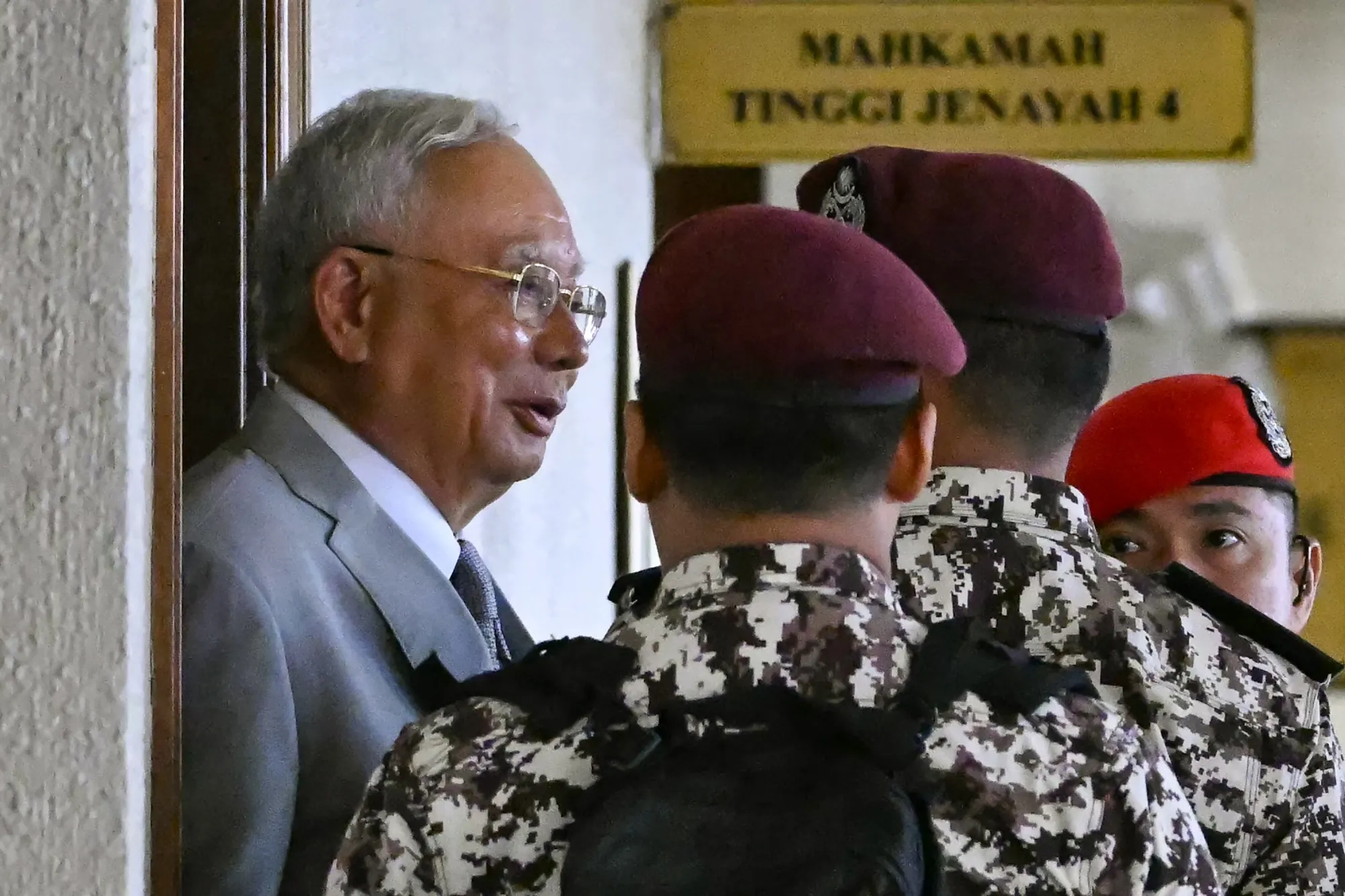 Najib Razak arrives for a court hearing&nbsp;in Kuala Lumpur, on&nbsp;Dec. 22.