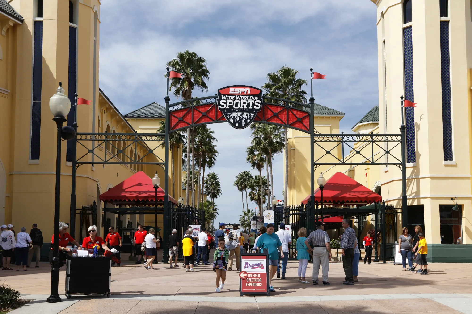 Entrance to the ESPN Wide World of Sports Complex in Lake Buena Vista, Florida.
