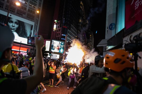 Tens of Thousands of Demonstrators March On Hong Kong Streets Defying Police Ban
