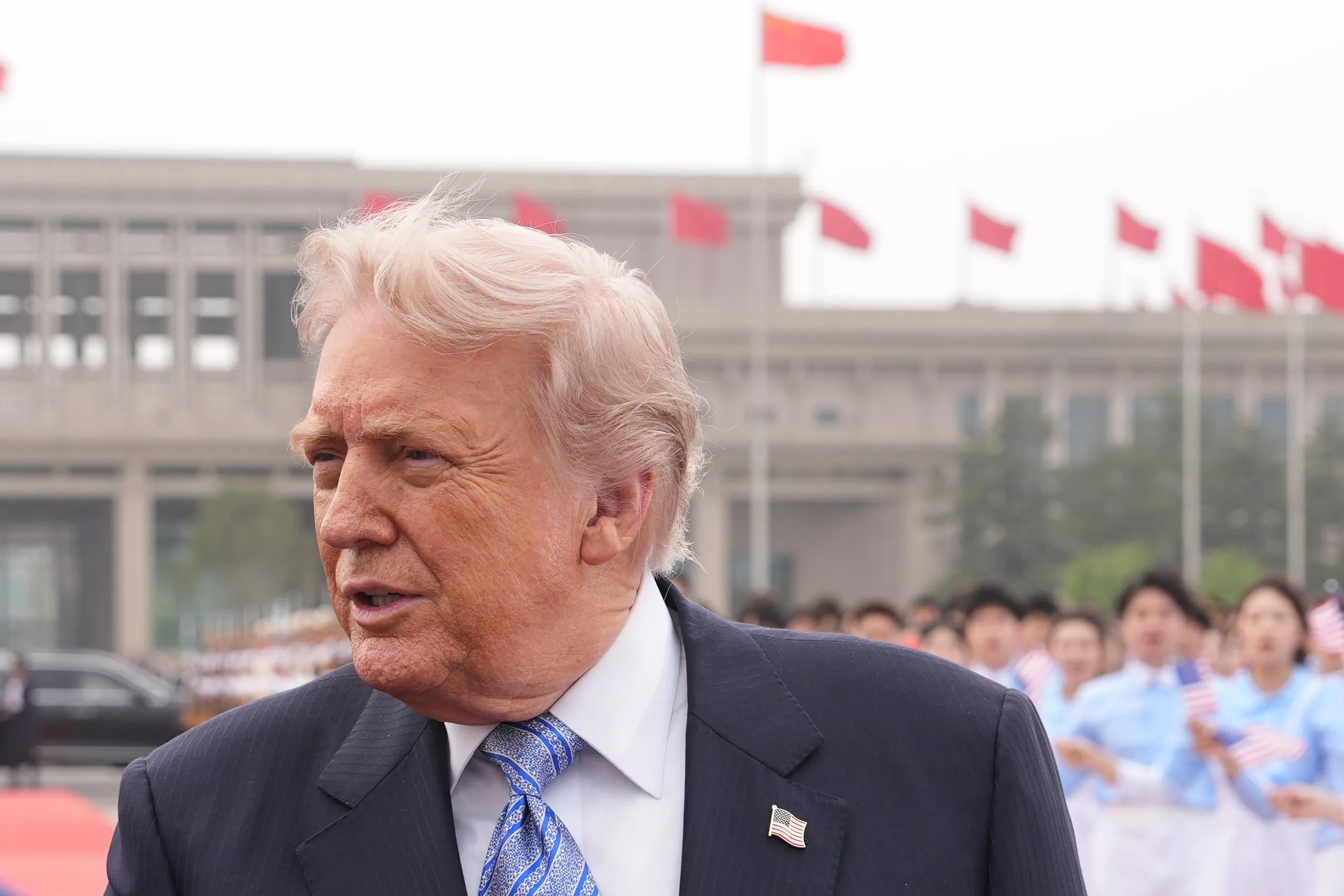 Donald Trump walks to board Air Force One, on May 15.